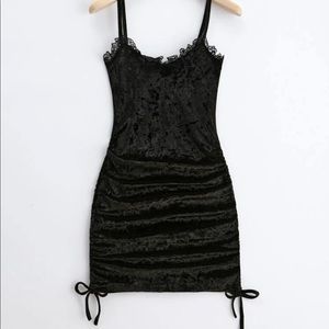 Black Mini Dress ROMWE